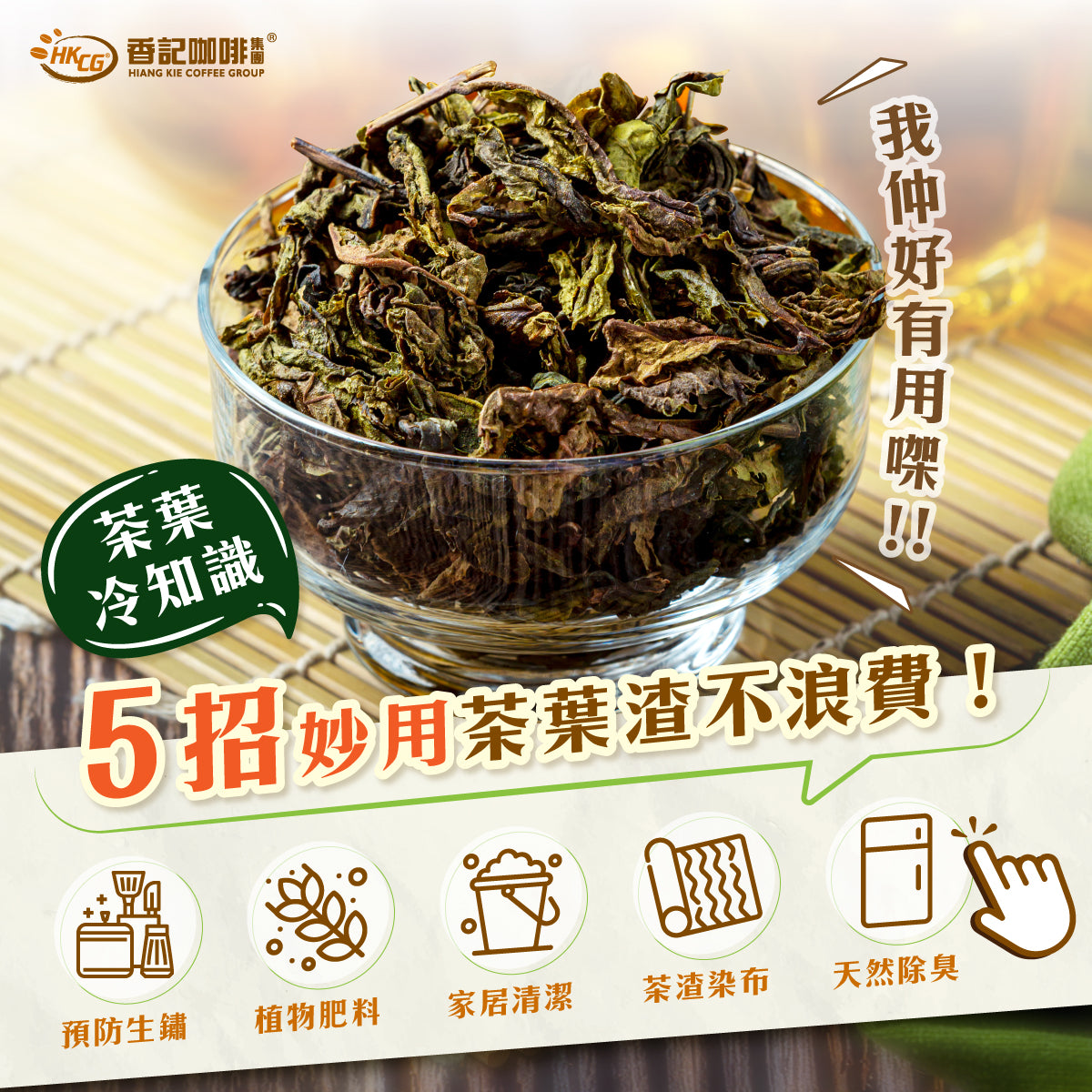 【5招妙用茶葉渣🍵】